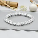 Clear Quartz Women Bracelet (21 Beads)