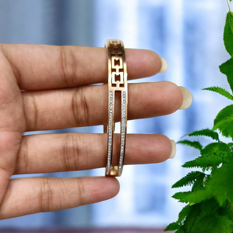 Classic Pearl Imported Kada Bracelet for Women and Girls   Timeless Elegance