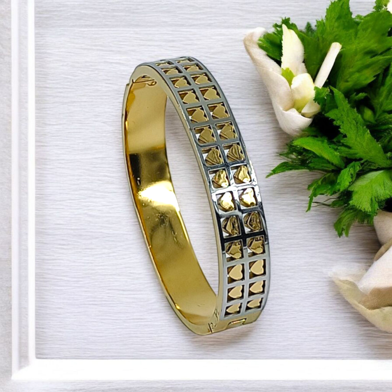 Polished Blend Broad Openable Imported Kada Bracelet for Women and Girls