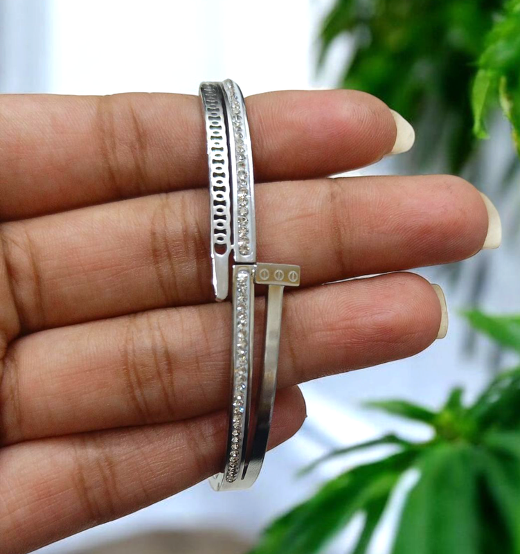 [DSBR 9] Premium Quality Imported Kada Bracelet for Women and Girls Gold Finish