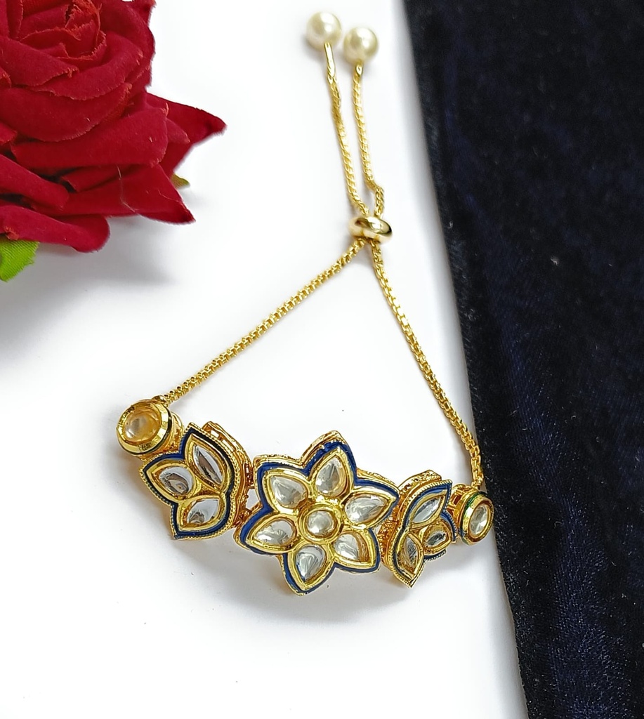 [Charming Balance Kundan Bracelet] Charming Balance Kundan Adjustable Bracelet