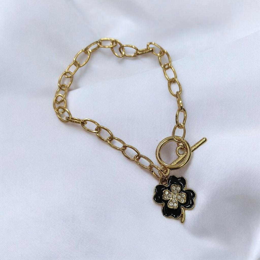 Refined Accent Gold plated Chain Bracelet