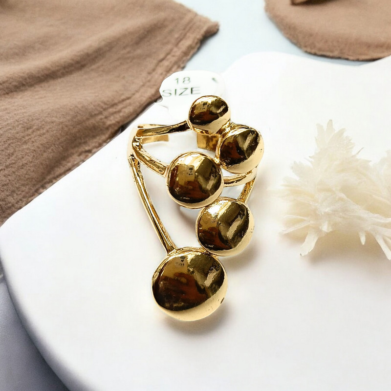 [RAKHI SINGLE 0419] Earthy Appeal Anti Tarnish Ring