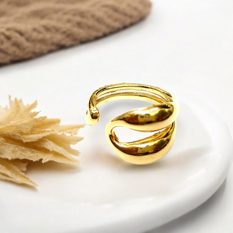 [RAKHI SINGLE 0422] Lux Glam Anti Tarnish Ring