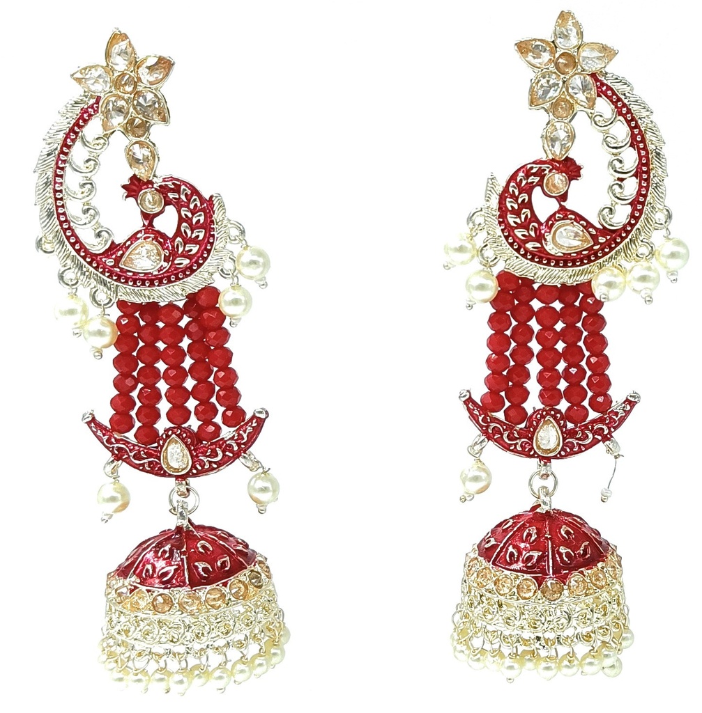 Meenakari Earring  ER23 RED 
