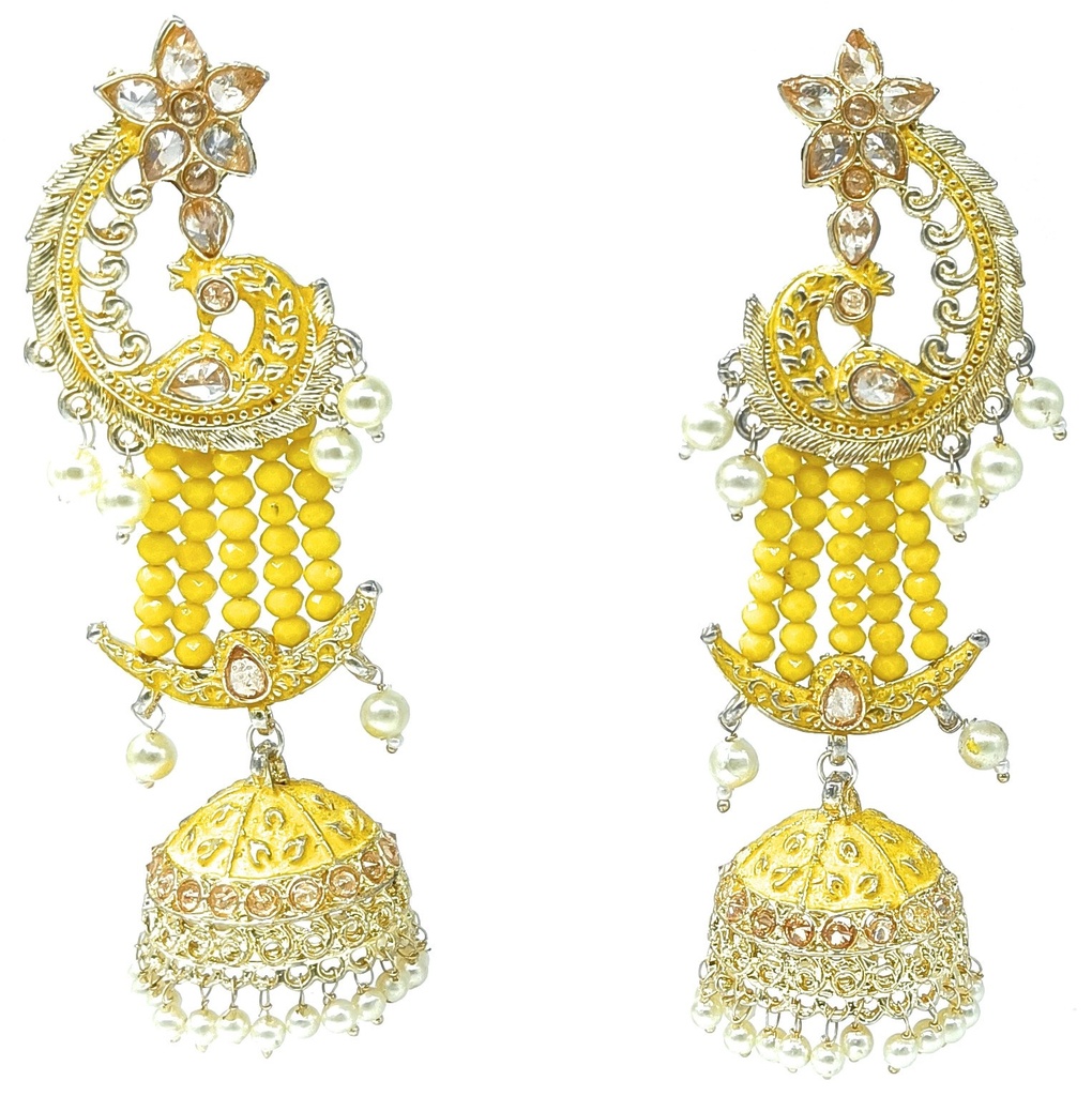 Meenakari Earring  ER23 YELLOW 
