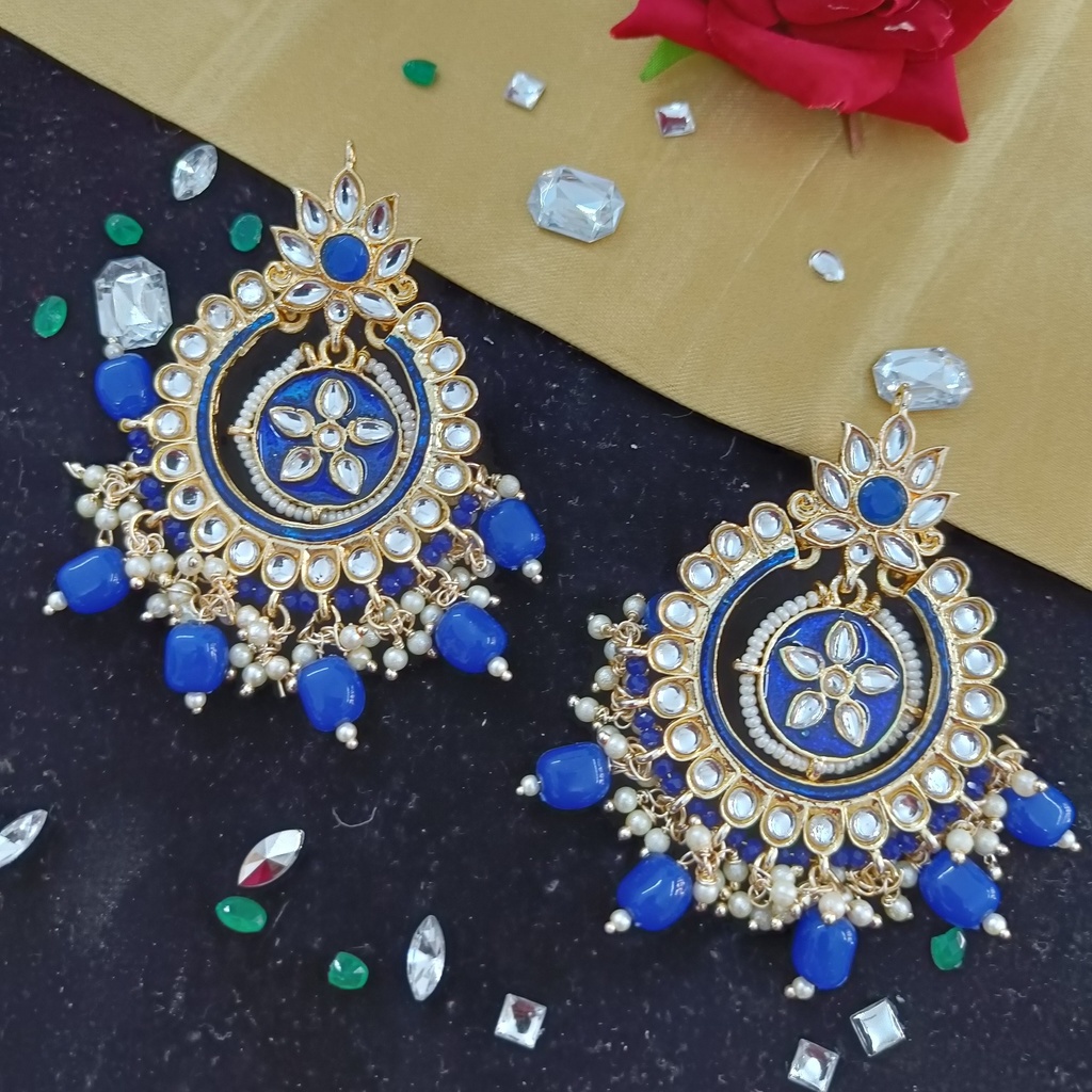 Meenakari Earring  ER69 BLUE 