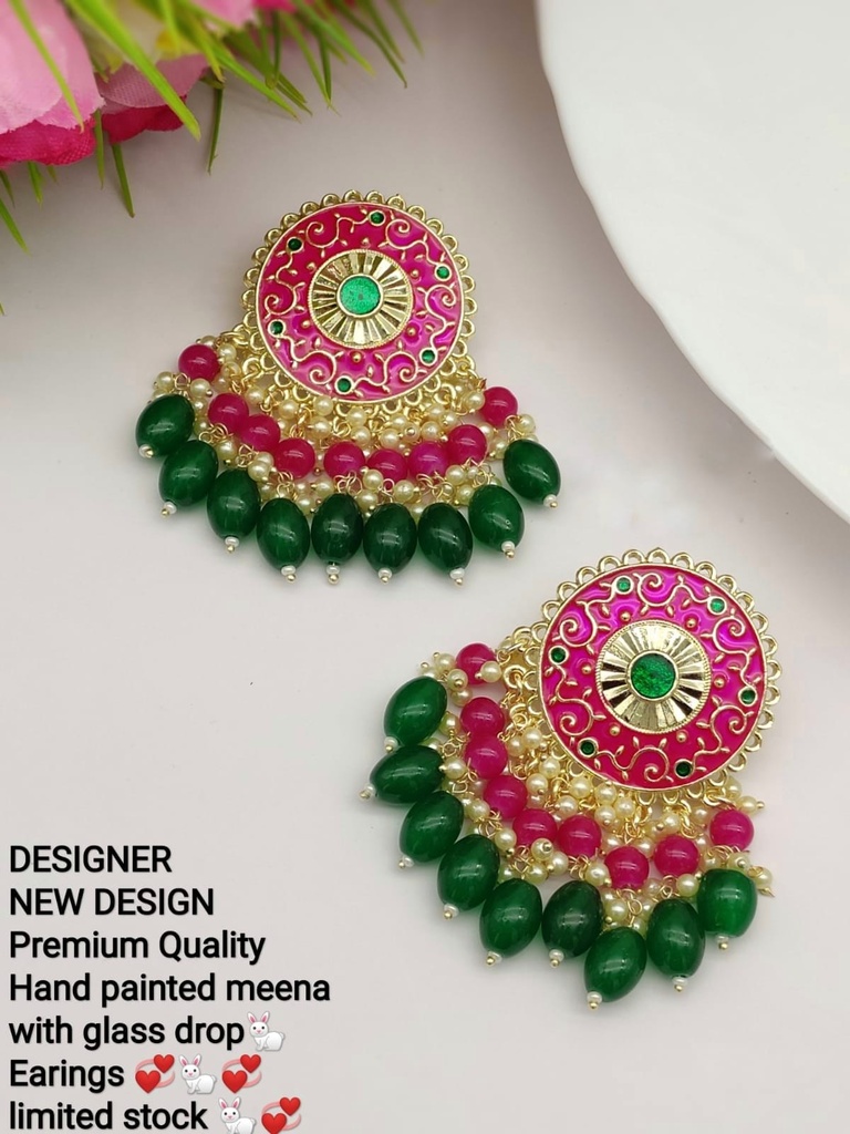 [ER87 RANI] Meenakari Earring  ER87 RANI