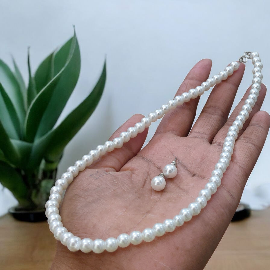 [Fine Touch Glass Pearl Mala Set] Fine Touch Glass Pearl Mala Set