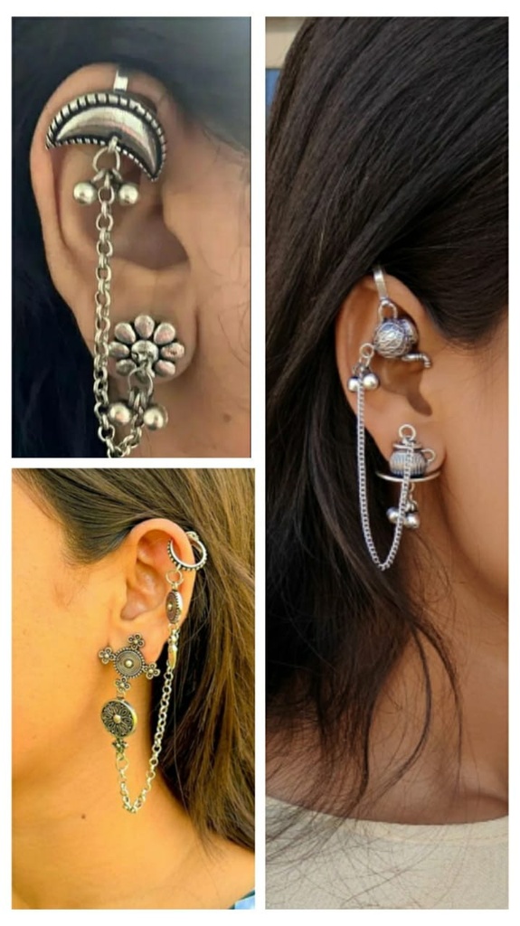 [Polished Blend Bugadi Earing (pack of 3)] Polished Blend Bugadi Earing  pack of 3 