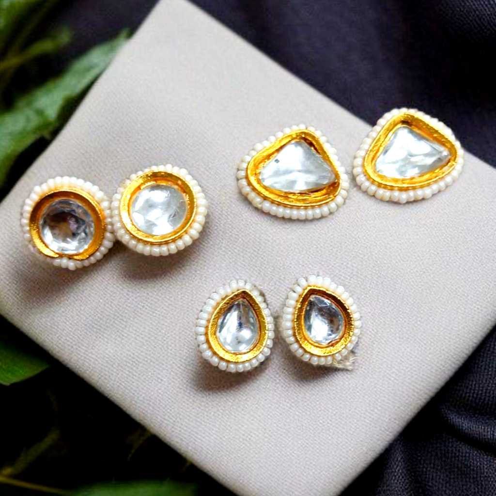 Elegance Kundan Earring Combo