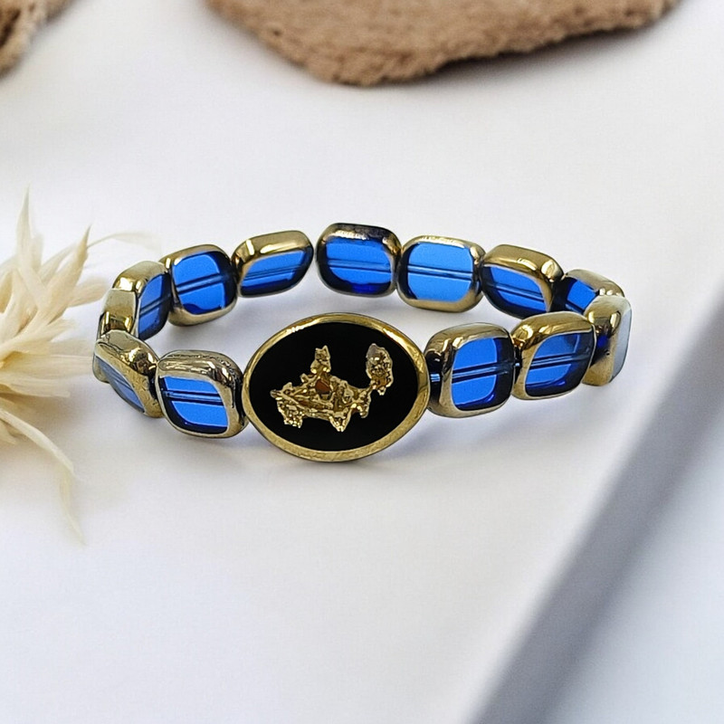 [DSBR51] Glamorous Flow Glass Bead Bracelet