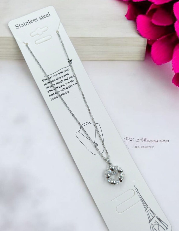 [Pendant 36] Dazzling Sheen Pendant Chain Necklace