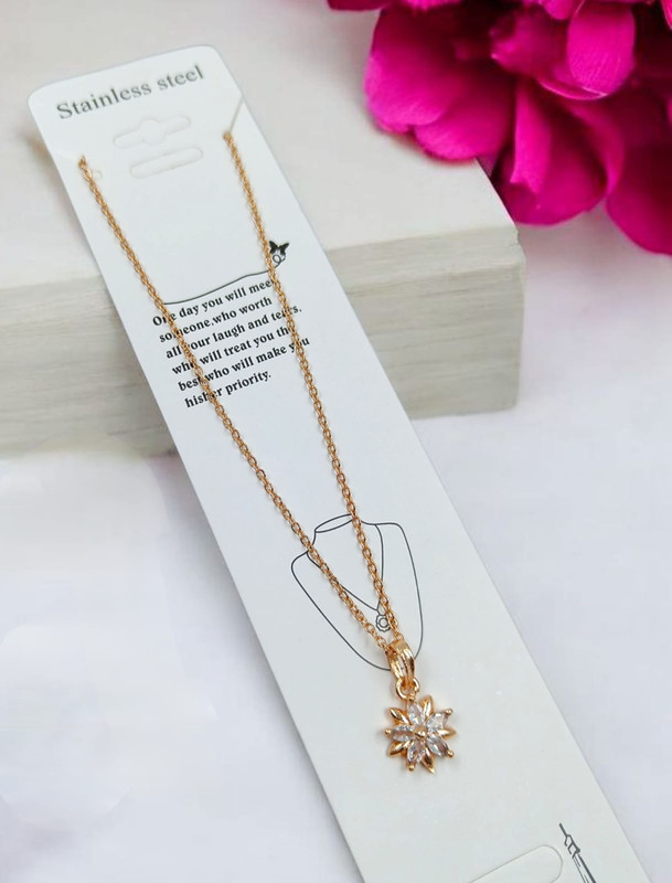 [Pendant 54] Delicate Finish Pendant Chain Necklace