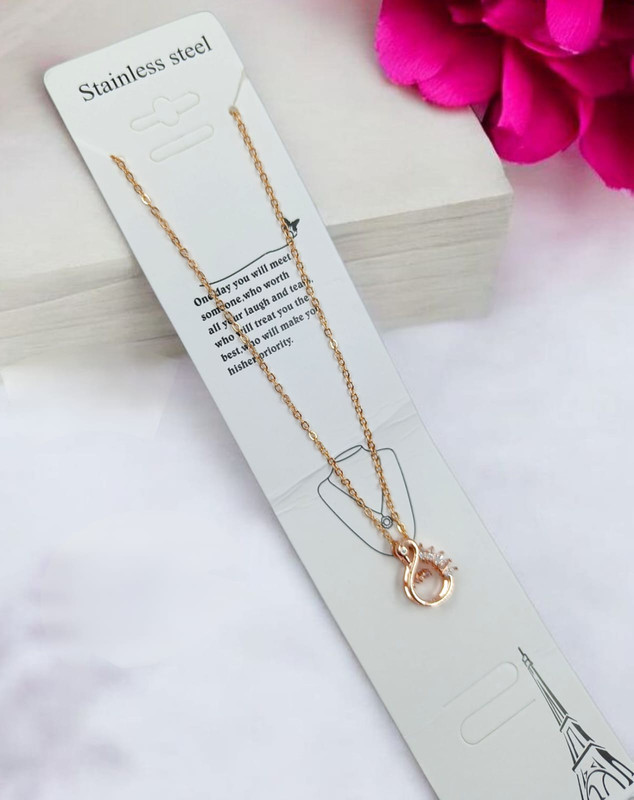 [Pendant 53] Luxurious Edge Pendant Chain Necklace