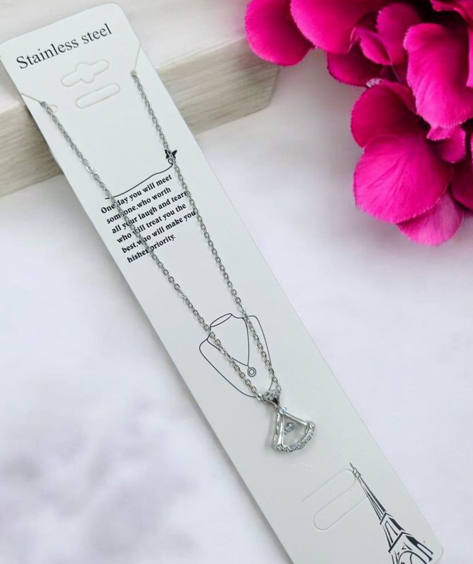 Silken Symphony Pendant Chain Necklace