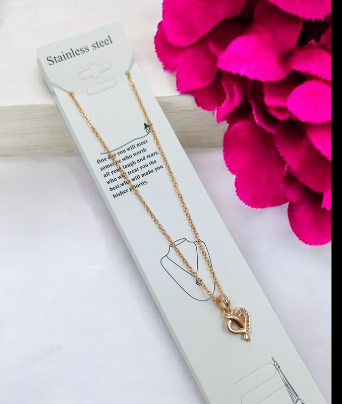 [Pendant 45] Sparkling Style Pendant Chain Necklace