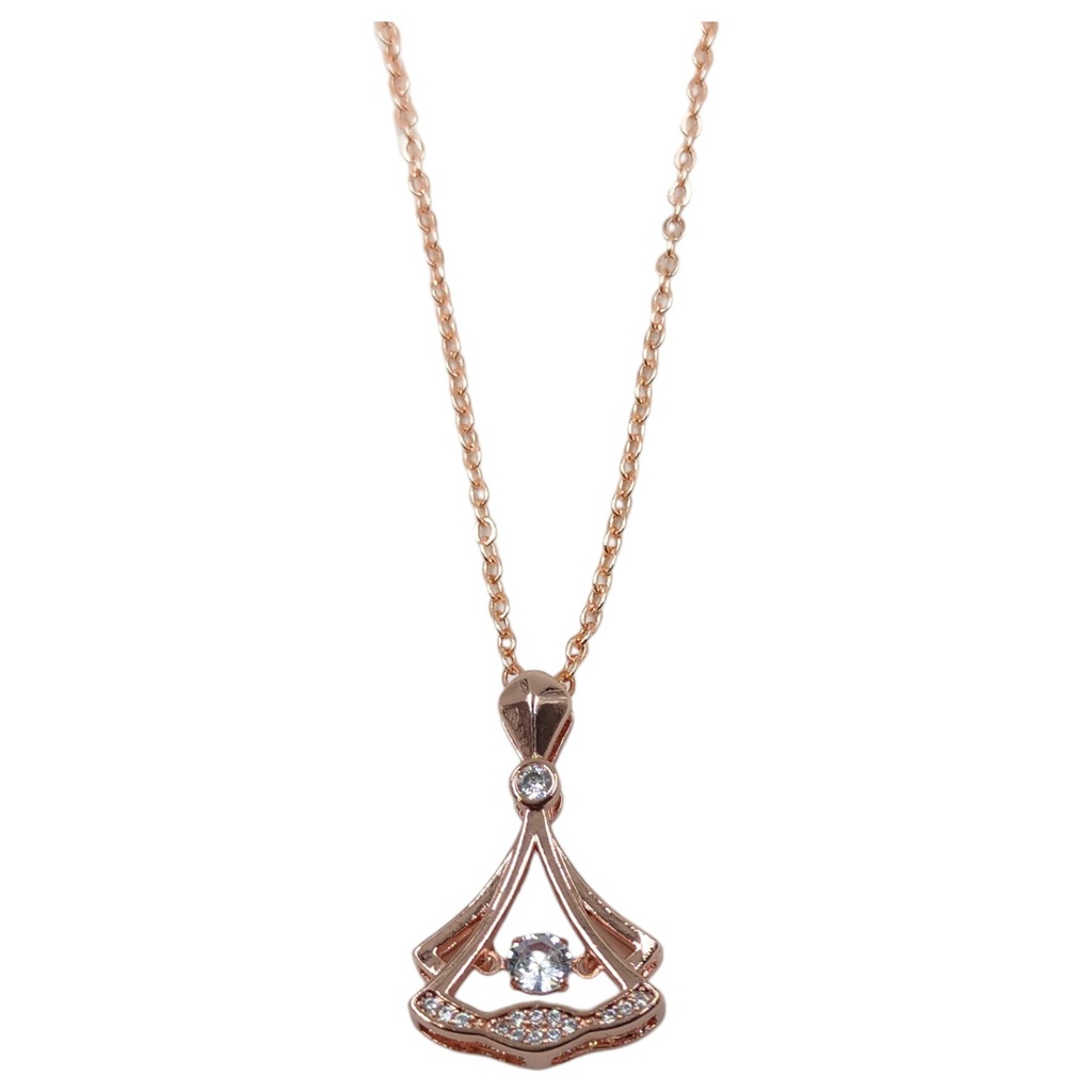 [Pendant 10 bell] bell rosegold pendant necklace for women and girls