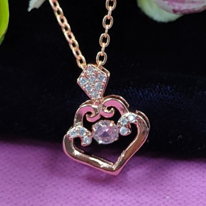 [Pendant 10 Nokia] Nokia rosegold pendant necklace for women and girls