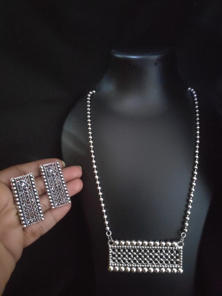 [Sparkling Balance Oxidise pendant set] Sparkling Balance Oxidise pendant set