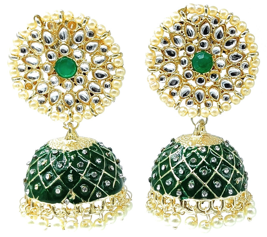 Chic Reception Green 1 Earrings Set