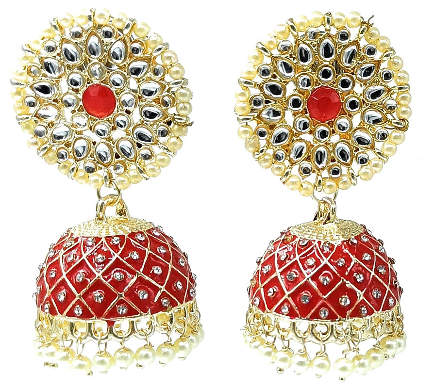 Magnifique Reception Red 1 Earrings Set