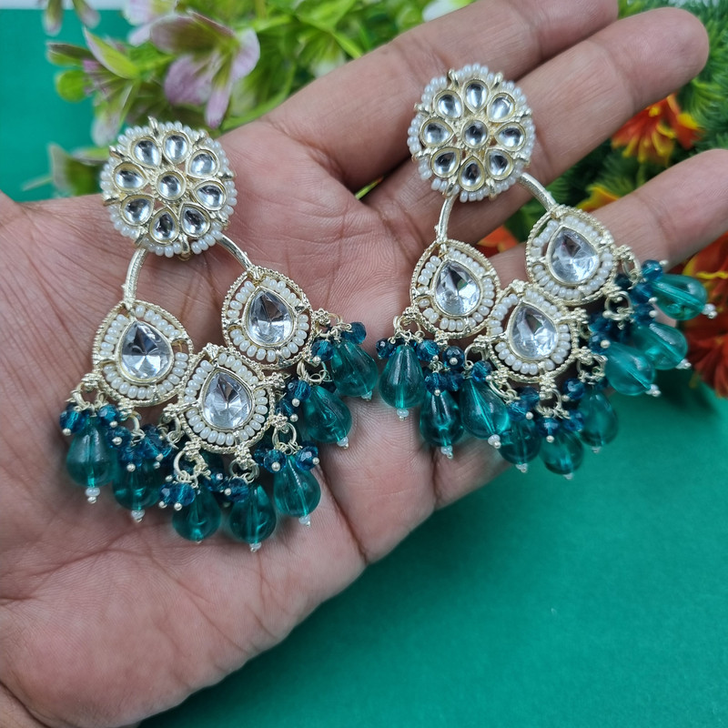 Authentic Reception Green 5 Earrings Set