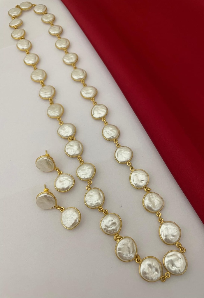 Long MOP Necklace Set