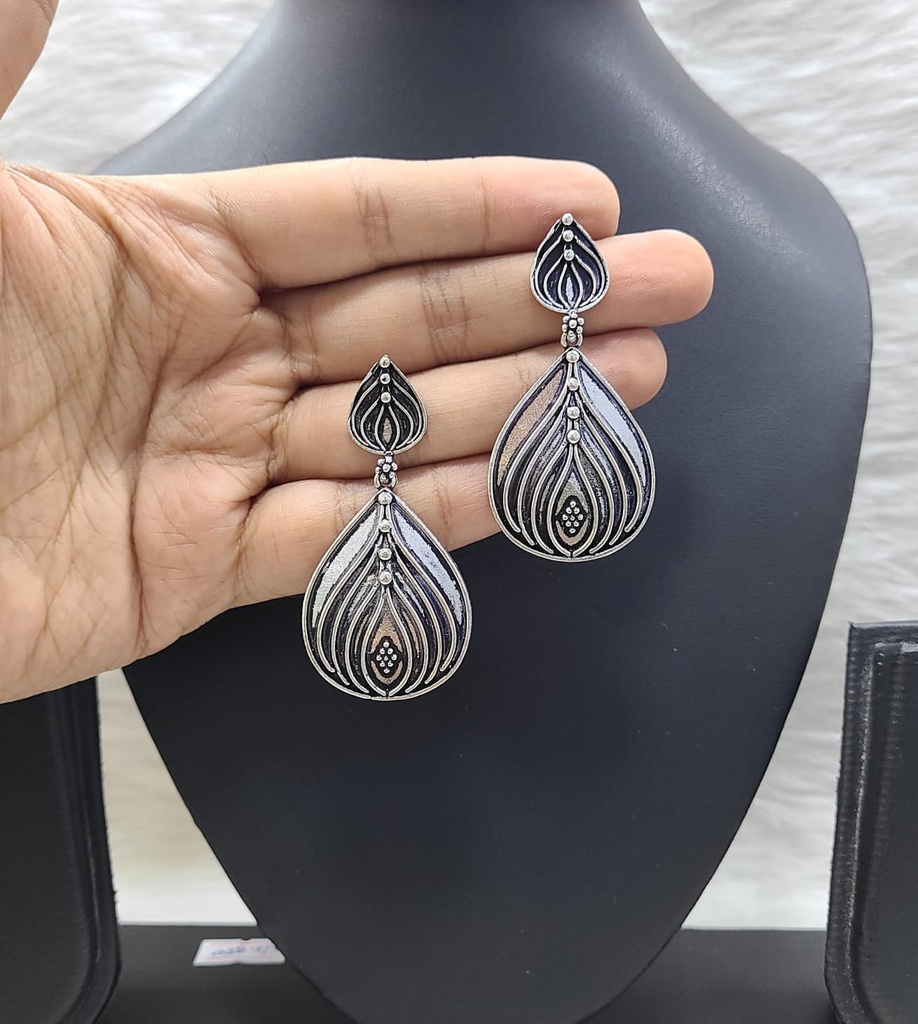 [Classy German Silver Earring Set] Classy German Silver Earring Set