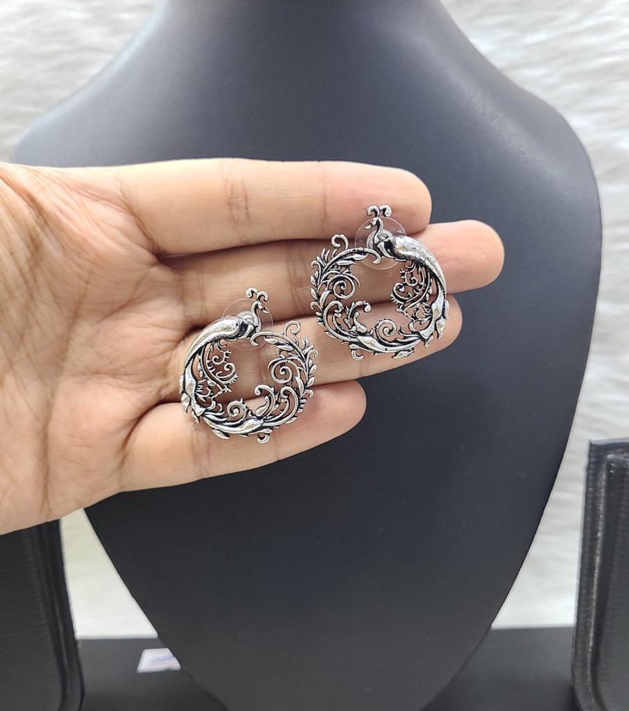 [Dazzling German Silver Earring Set] Dazzling German Silver Earring Set