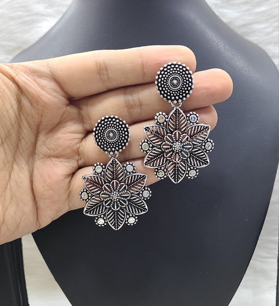 Stylish German Silver Earring Set