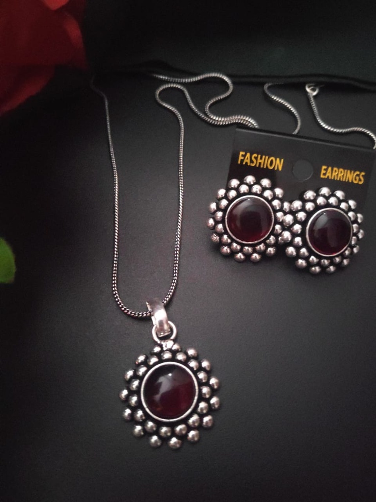 [Sparkling Classy Pendant Necklace] Sparkling Balance Classy Pendant Necklace Set