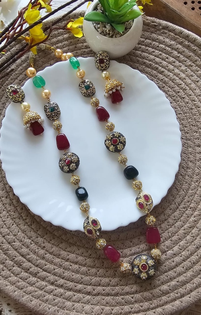 Fine Elegance Semiprecious Stone Mala Set