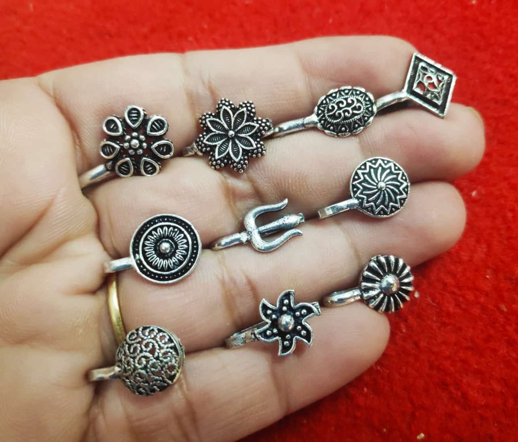 Lux Glam Oxidise Nose pin  pack of 10 