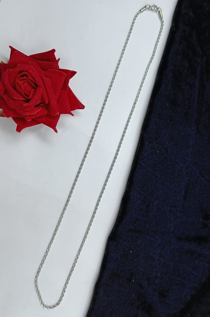 [Silken Design Chain 24inch (Silver)] Silken Design Chain 24inch  Silver 