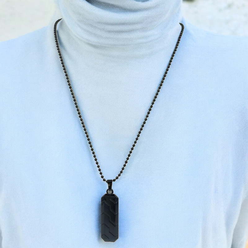 [Mens Pendant Necklace 7] Posh Flow Mens Pendant Chain necklace