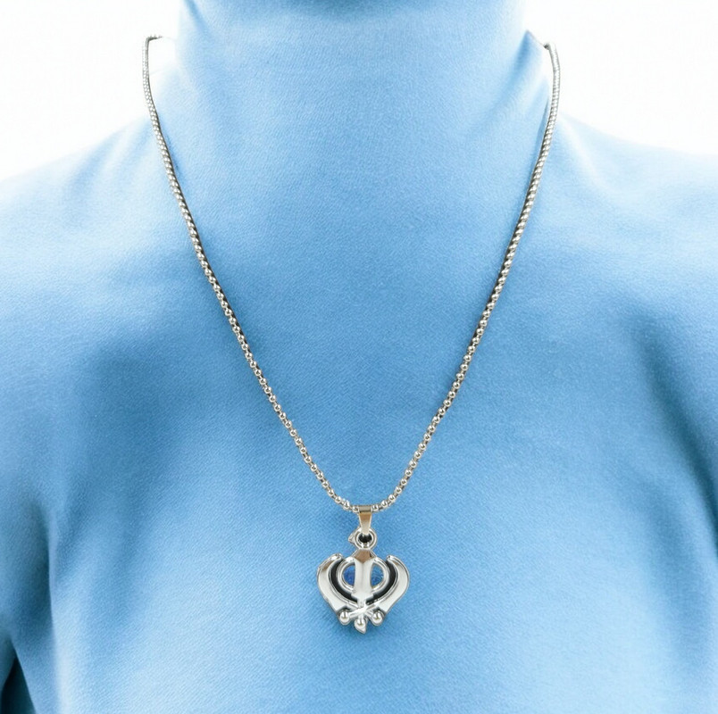 [Mens Pendant Necklace 1] Refined Accent Mens Pendant Chain necklace