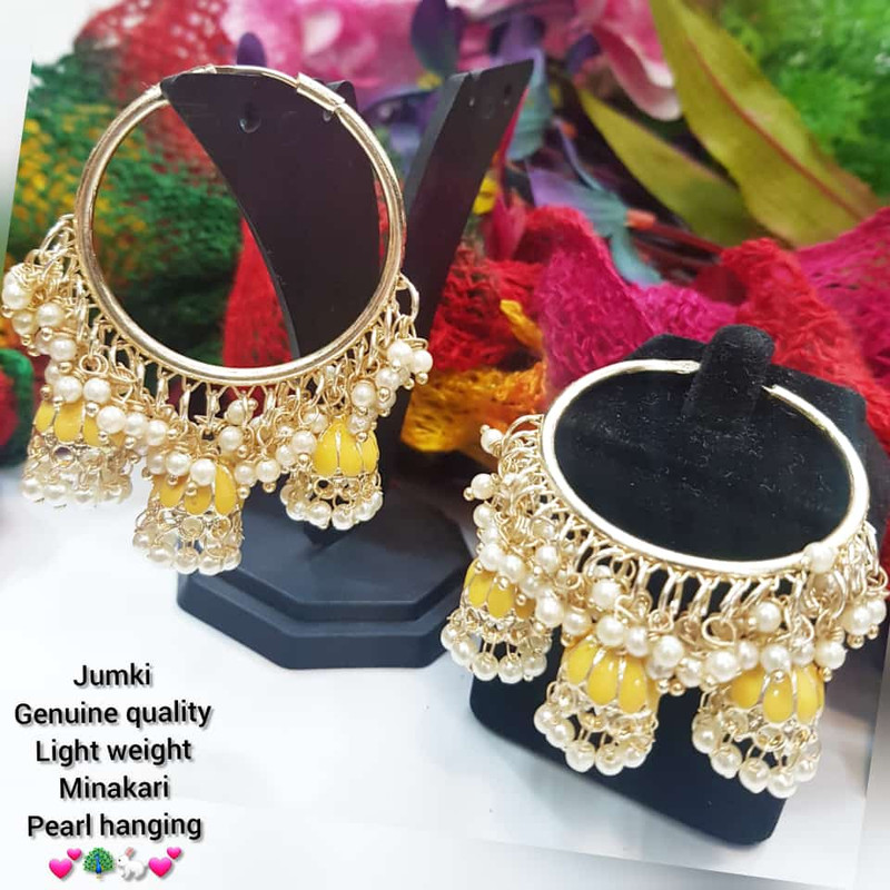 Luxury Designer Yellow Earrings Set