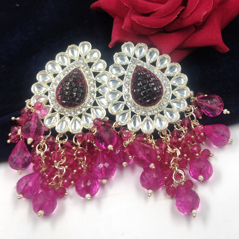 Exquisite Mehendi Rani 2 Earrings Set