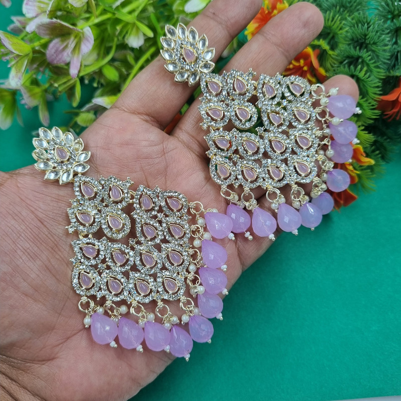 Artisan Mehendi Light Purple 2 Earrings Set