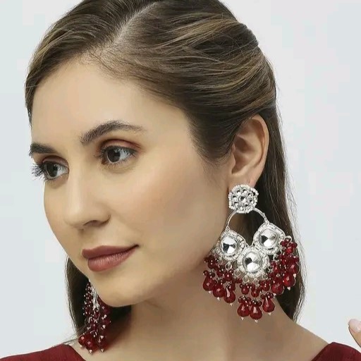 Grand Mehendi Maroon 2 Earrings Set
