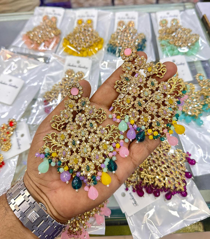 Vintage Haldi Multi Earrings Set
