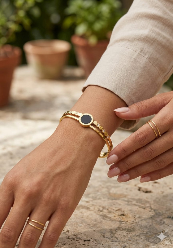 Gehana Mahal Steel Anti Tarnish Bracelet ATB-(11) Pack of 3