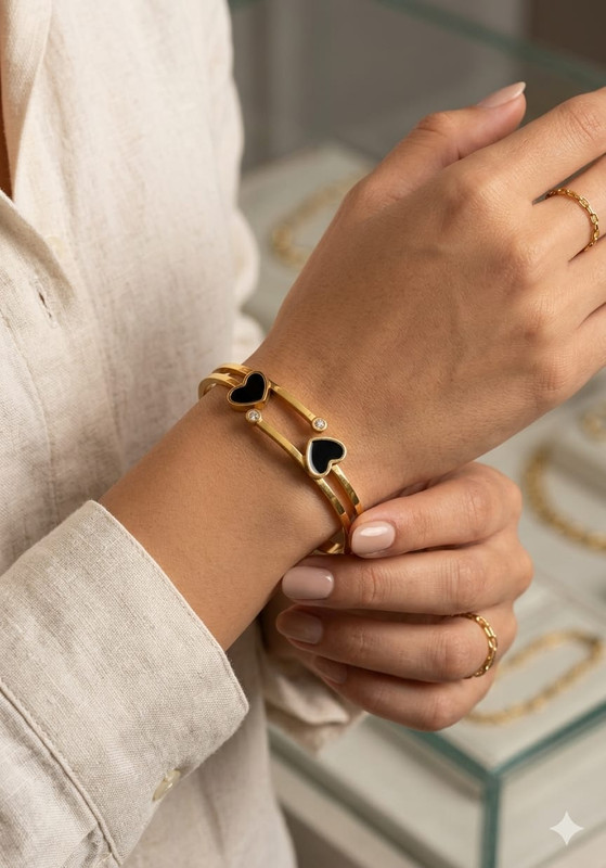 Gehana Mahal Steel Anti Tarnish Bracelet ATB-(14) Pack of 3