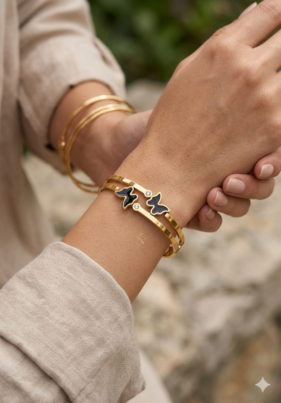 Gehana Mahal Steel Anti Tarnish Bracelet ATB-(17) Pack of 3