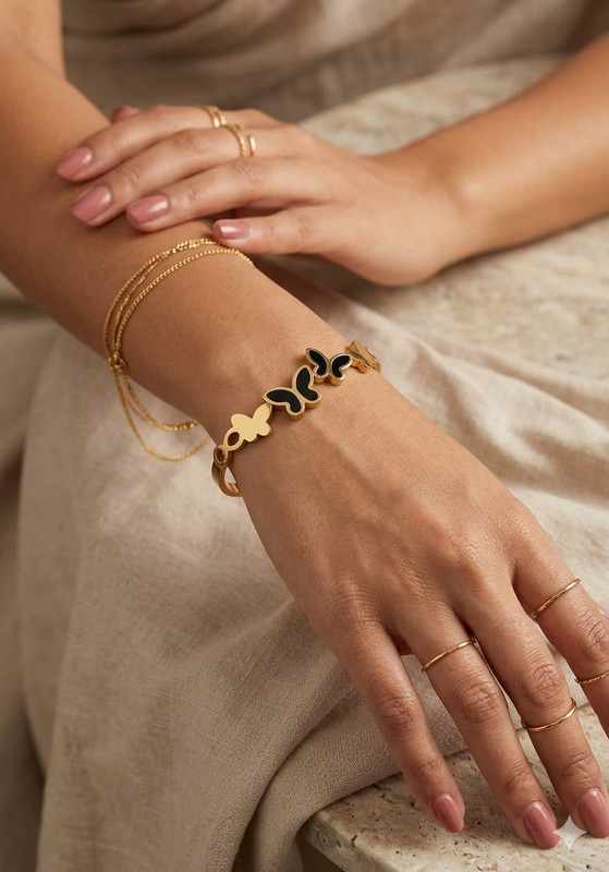 Gehana Mahal Steel Anti Tarnish Bracelet ATB-(18) Pack of 3