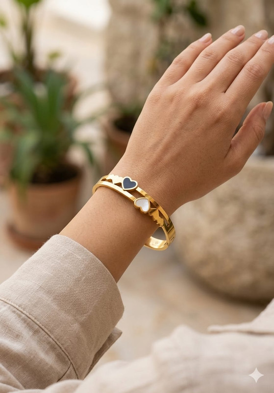 Gehana Mahal Steel Anti Tarnish Bracelet ATB-(23) Pack of 3