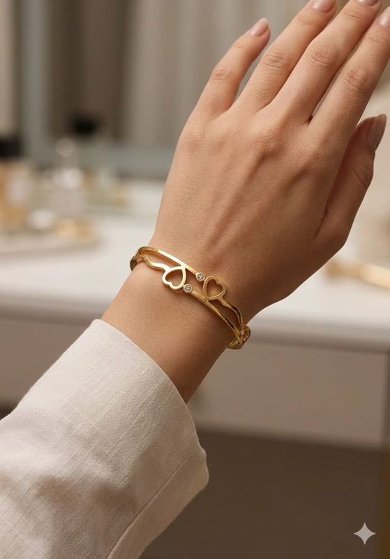 Gehana Mahal Steel Anti Tarnish Bracelet ATB-(26) Pack of 3