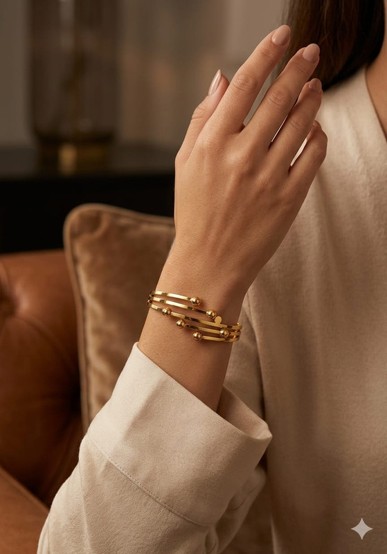 Gehana Mahal Steel Anti Tarnish Bracelet ATB-(27) Pack of 3