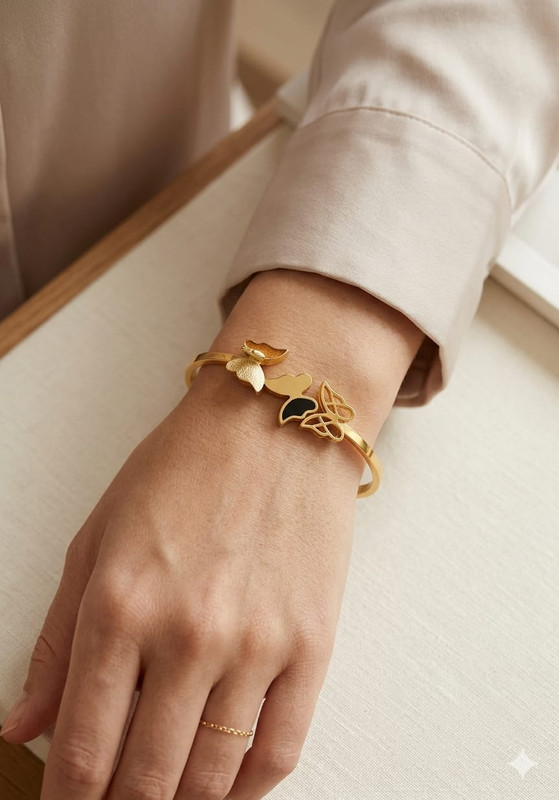 Gehana Mahal Steel Anti Tarnish Bracelet ATB-(30) Pack of 3